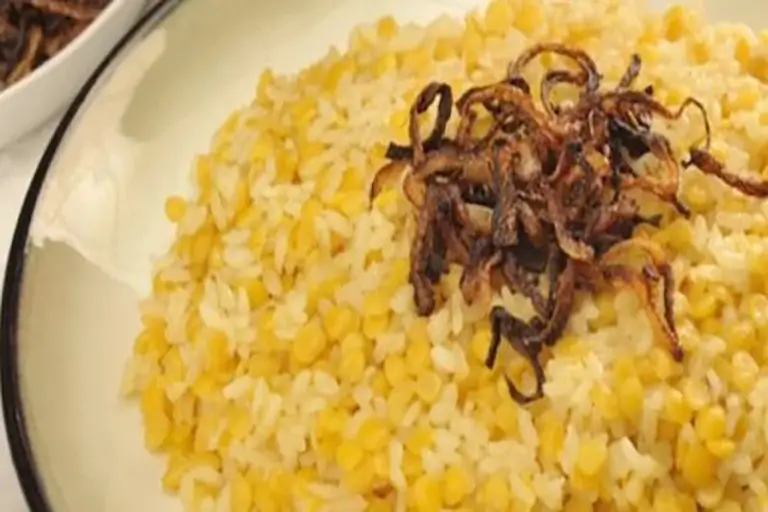 الأرز بالعدس الأصفر
